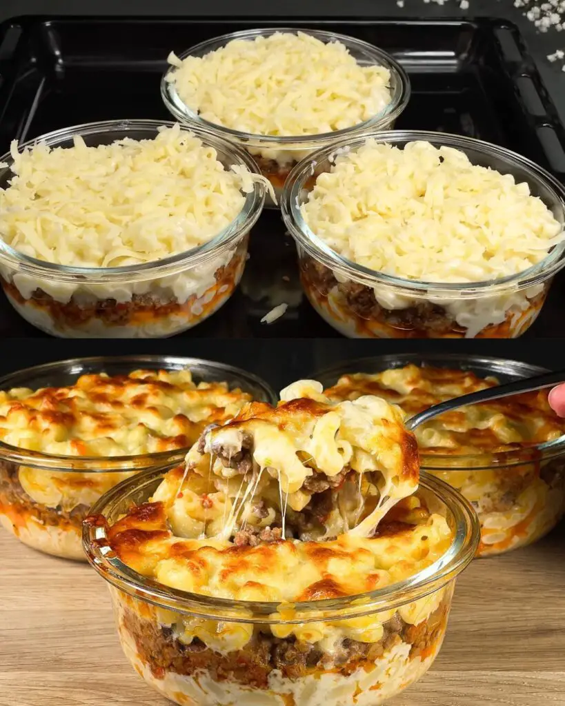 Cheesy Baked Pasta with Minced Meat