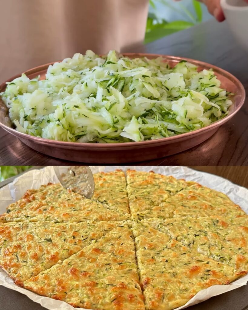 Wholesome Delight: Crispy Zucchini Crust Pizza Recipe