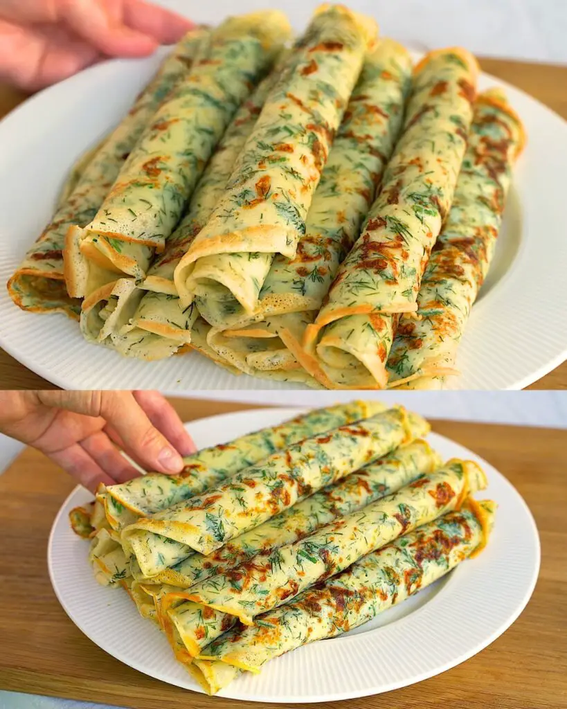 Savory Dill and Cheese Pancakes