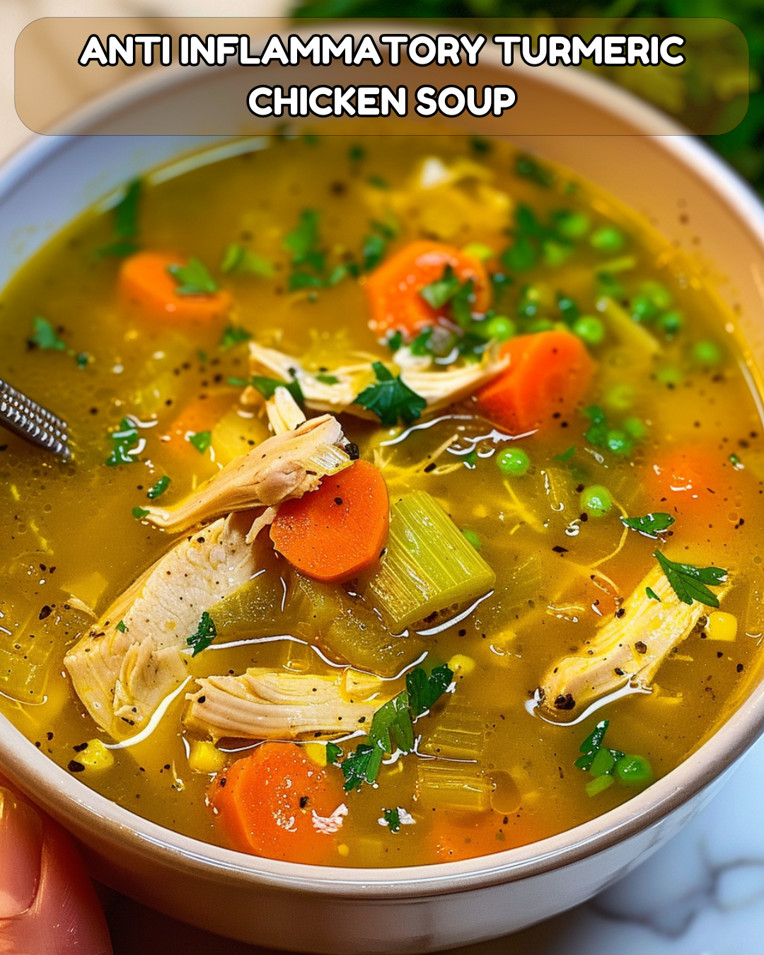 ANTI INFLAMMATORY TURMERIC CHICKEN SOUP