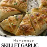 Homemade Skillet Garlic Bread: A Crispy Delight Homemade Skillet Garlic Bread