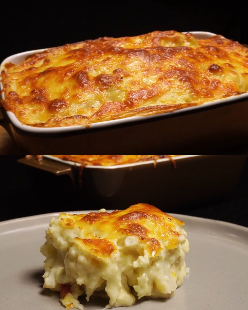 Classic Cauliflower Cheese Bake finished dish