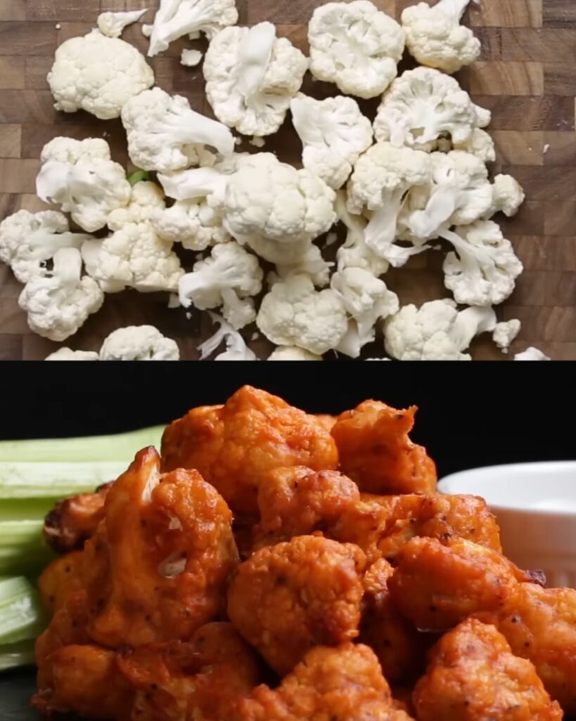 Buffalo Cauliflower Recipe | A Spicy and Healthy Snack finished dish