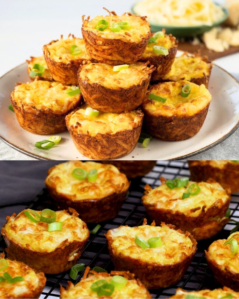 Scrambled Egg Hash Brown Cups