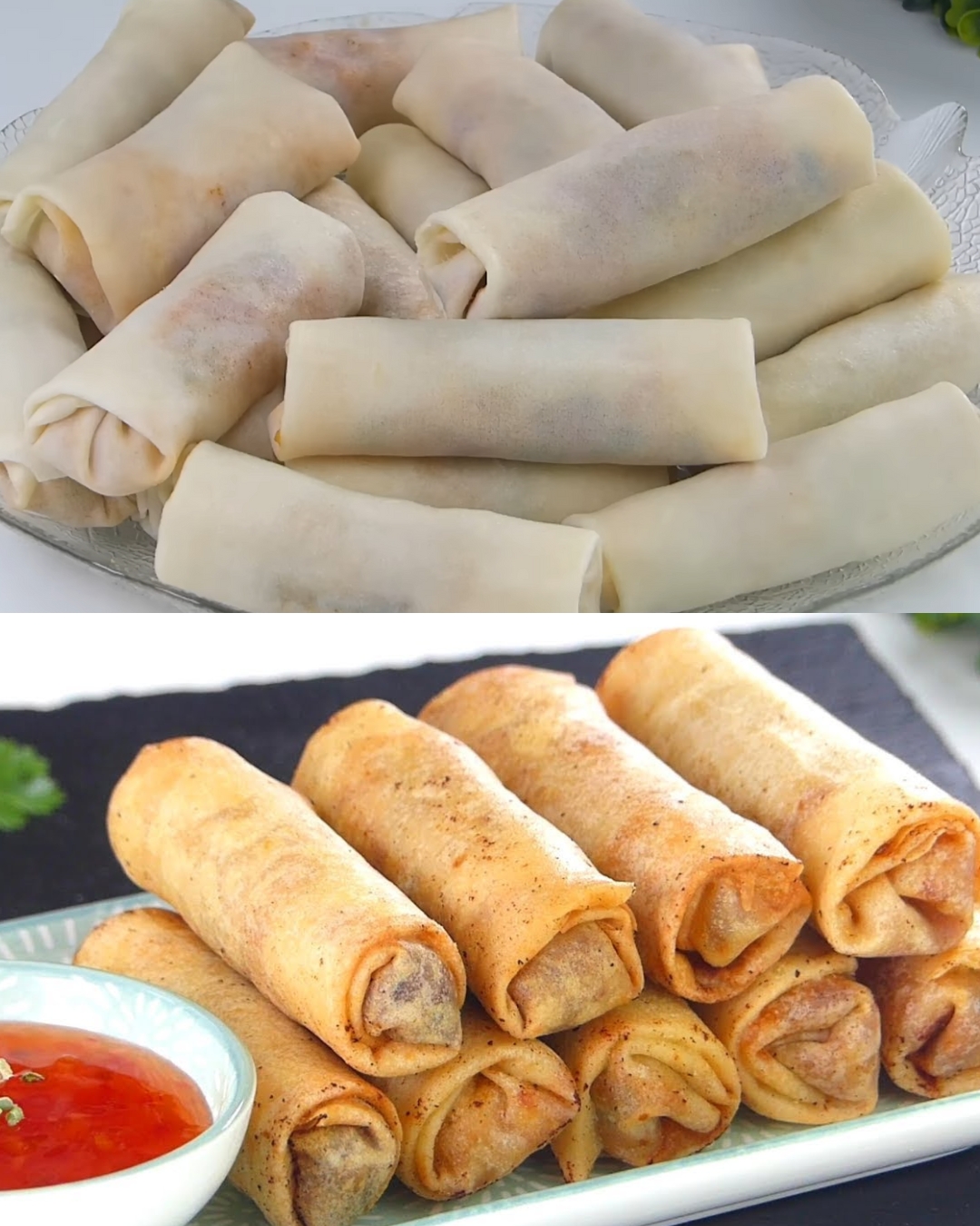 Vegetable Spring Rolls / Chicken Spring Rolls Recipe by Tiffin Box | Restaurant Style Chinese Rolls
