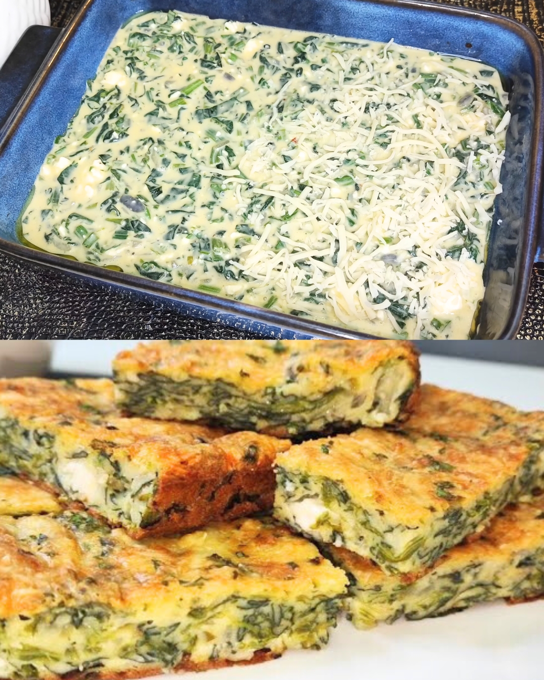 Grandma's Spinach Recipe with Feta and Mozzarella