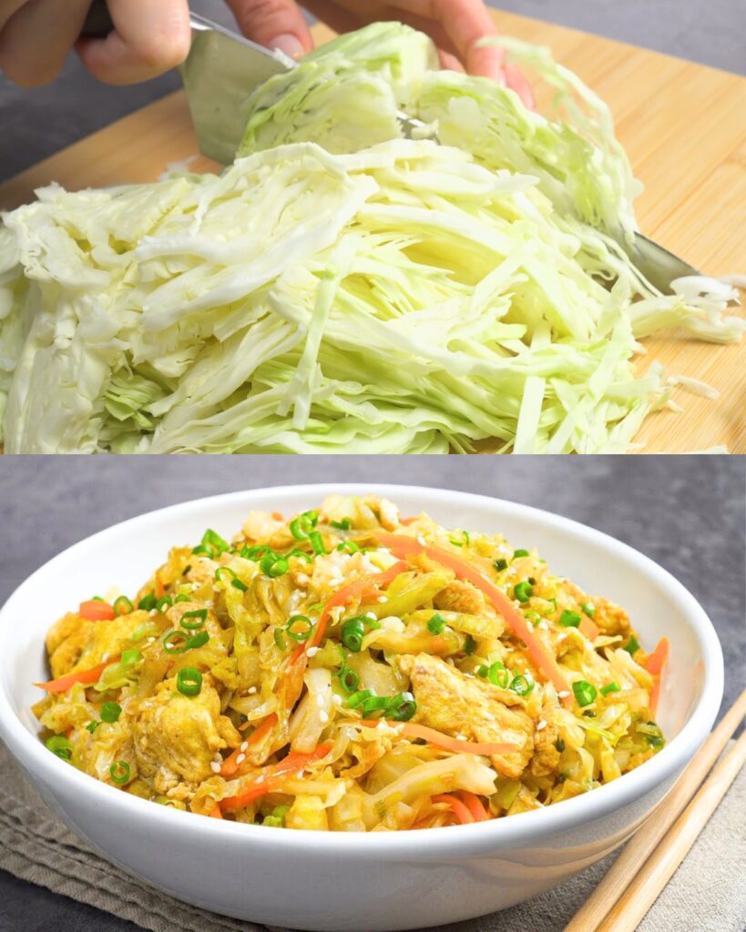 Asian Style Egg Fried Cabbage - A Quick and Nutritious Dinner Solution