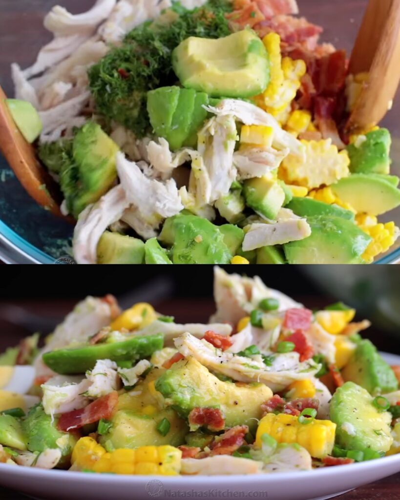 Tasty Avocado Chicken Salad Recipe finished dish