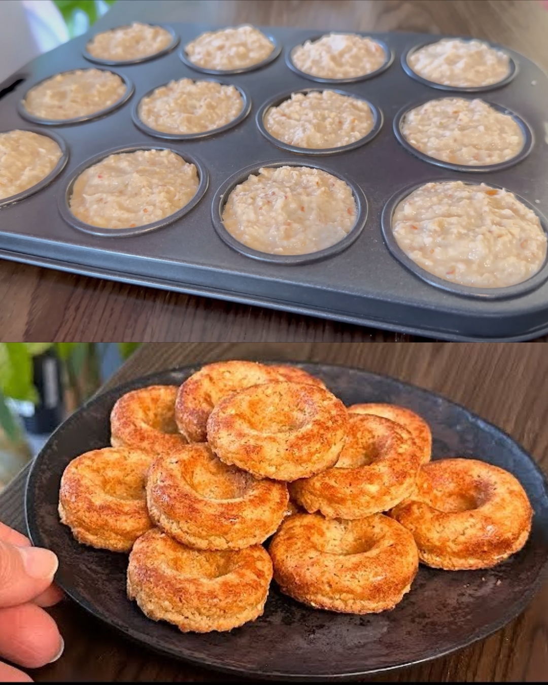 Traditional German Baked Oatmeal with Apples and Nuts