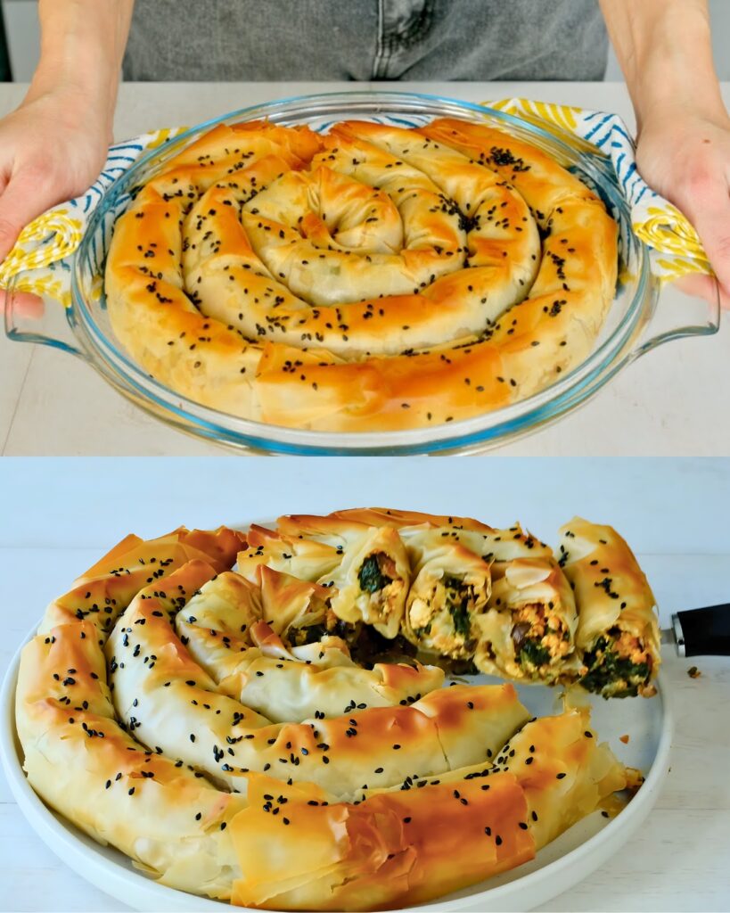 Spinach and Tofu Bread Roll finished dish
