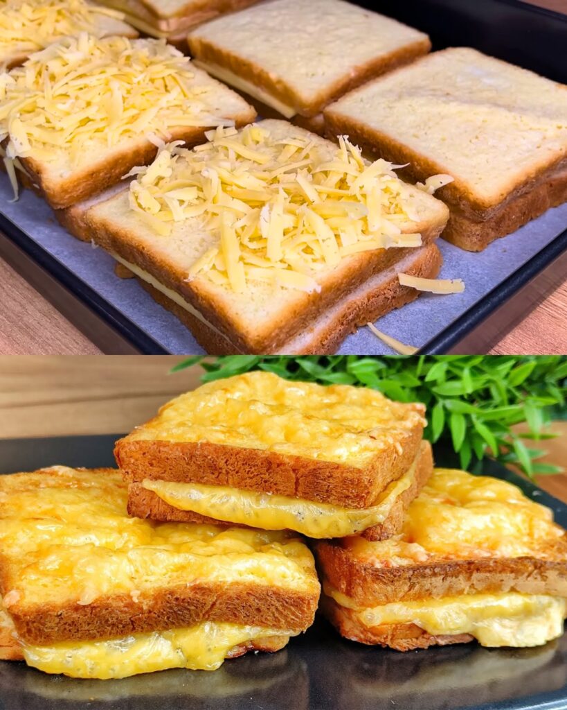 Baked Ham and Cheese Sandwiches finished dish