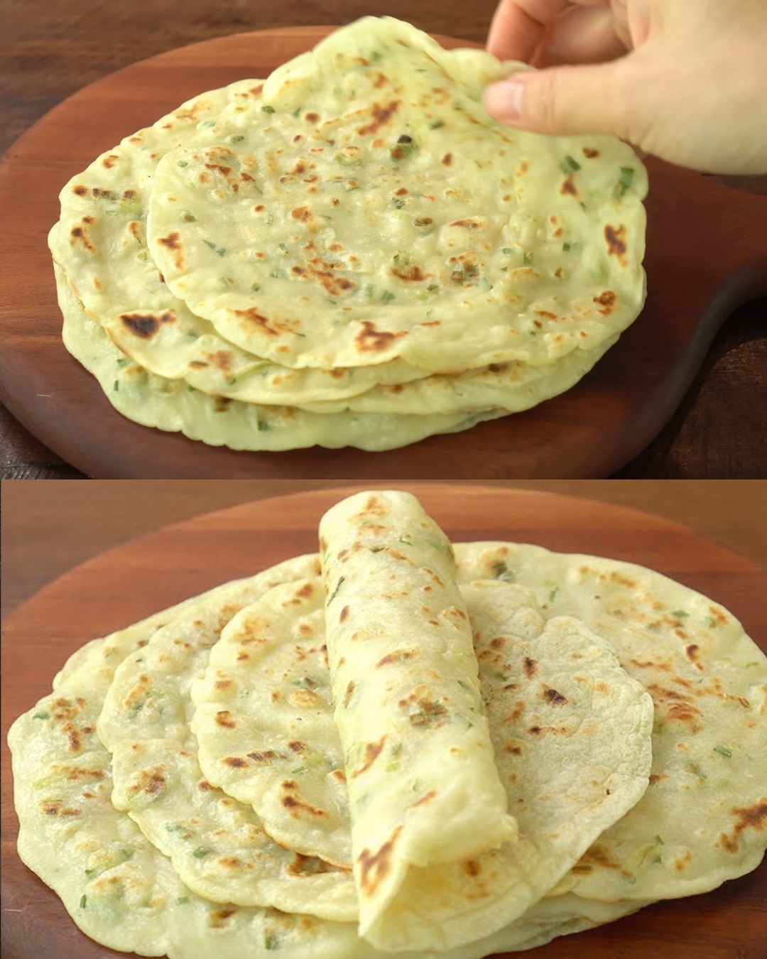 Chewy Green Onion Flatbread