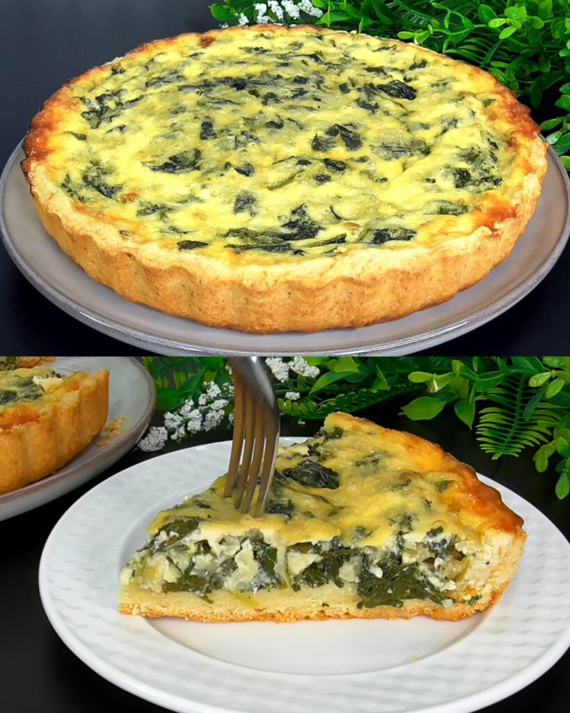 Spinach and Cheese Tart finished dish