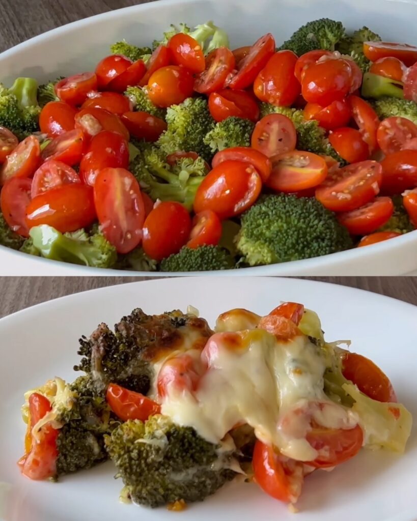 The Best Cheesy Broccoli and Tomato Casserole