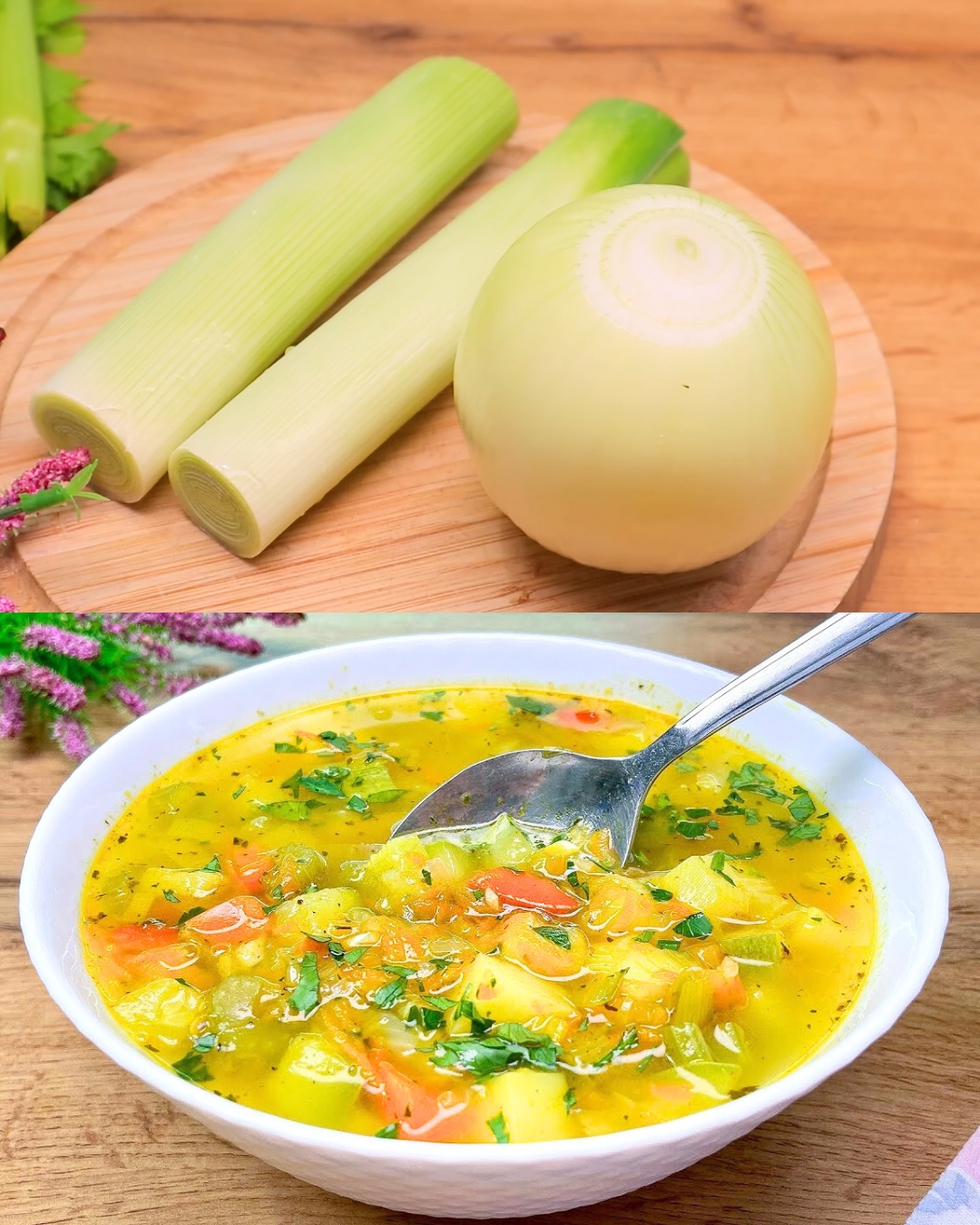 Soothing Vegetable Soup with Homemade Croutons