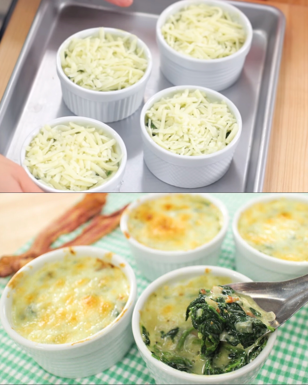 Cheesy Spinach Bake Recipe