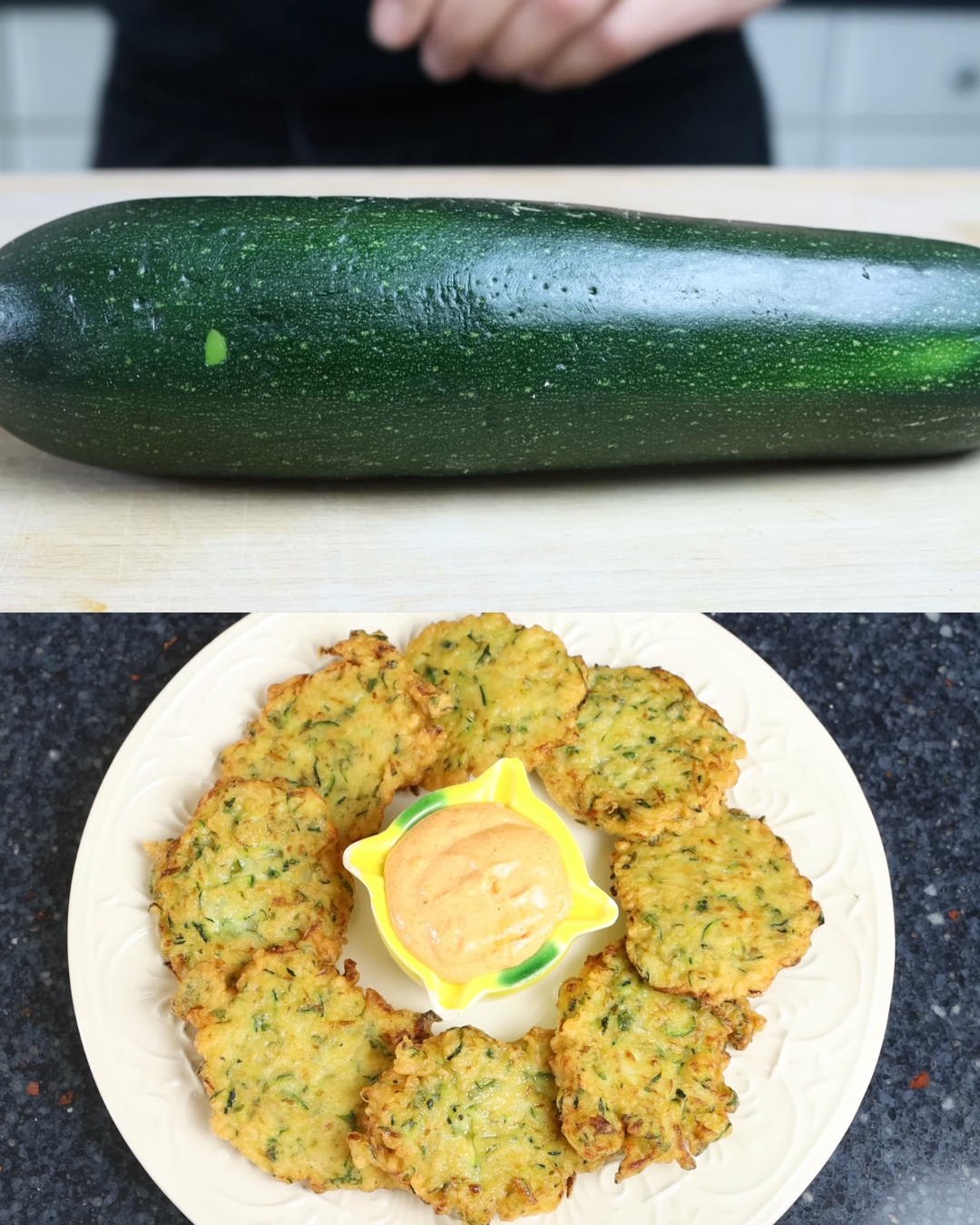 Easy Zucchini Fritters Recipe | Quick & Crispy Zucchini Fritters with Spicy Garlic Mayo Aioli