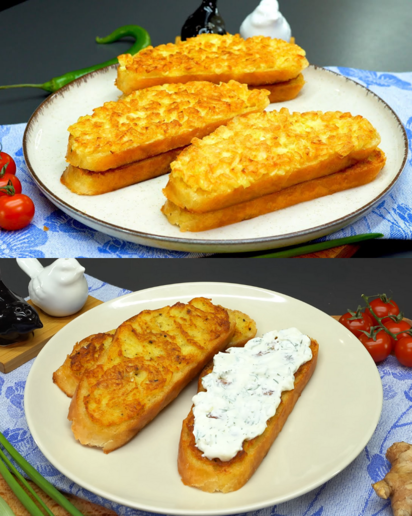 Two Delicious Fried Bread Sandwiches finished dish