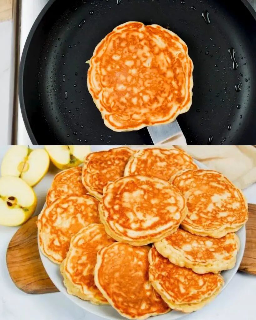 Fluffy and Delicious Apple Pancakes
