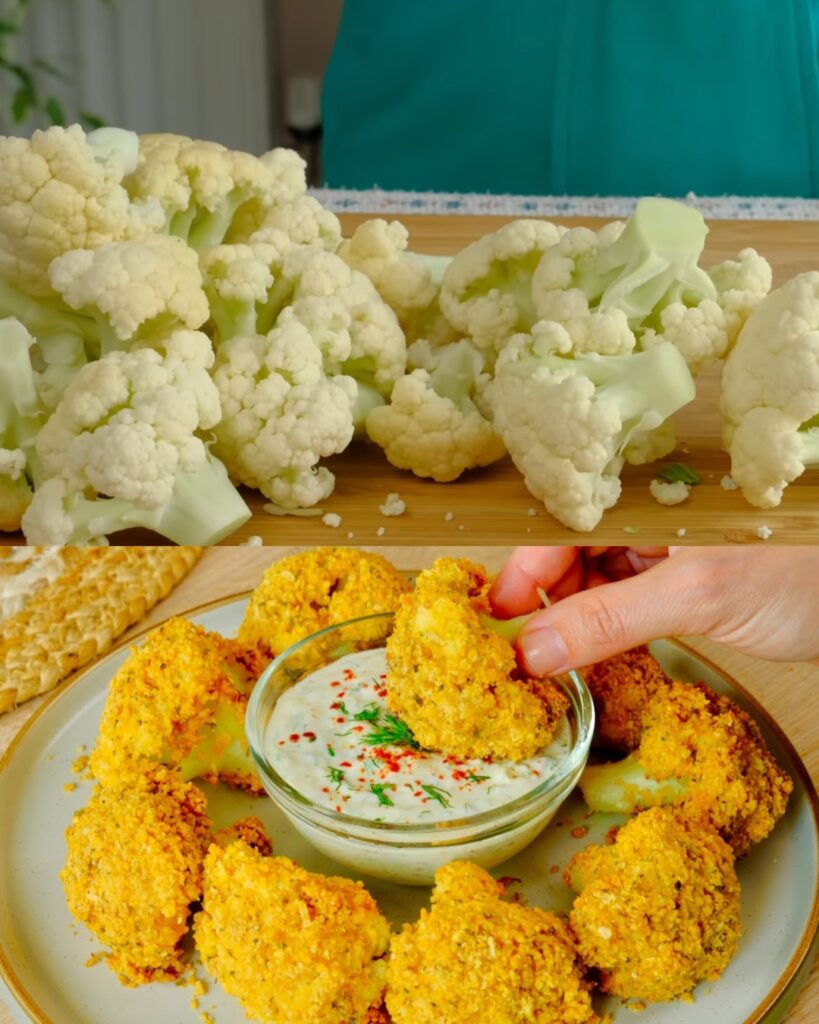 Crispy Baked Cauliflower Recipe [Vegan] ASMR Cooking
