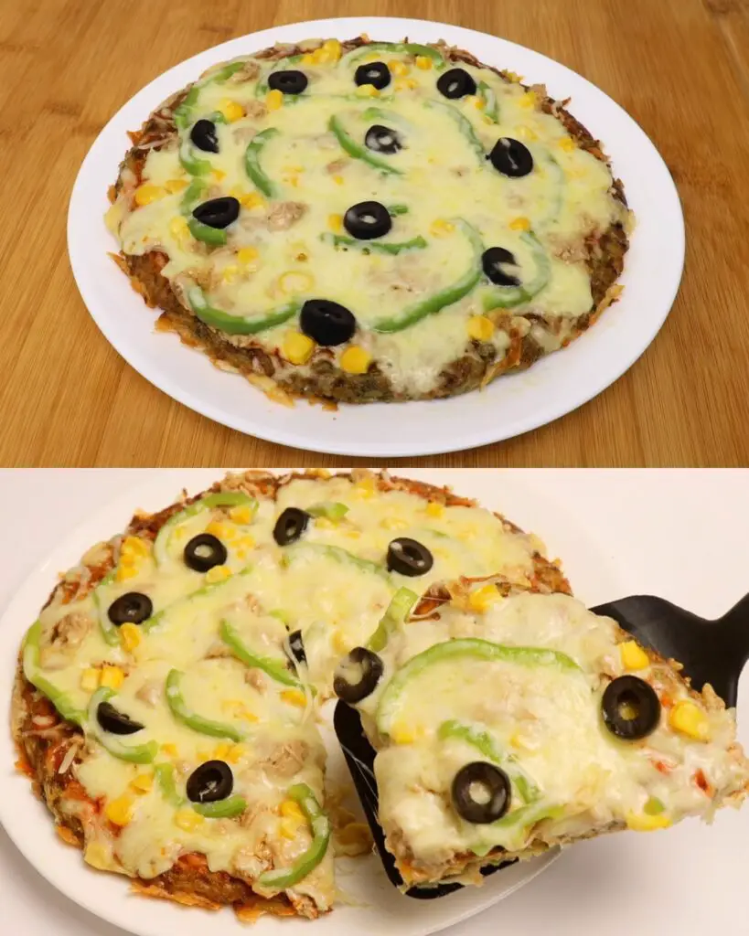 Delicious Potato Pan Pizza - No Flour, No Oven!