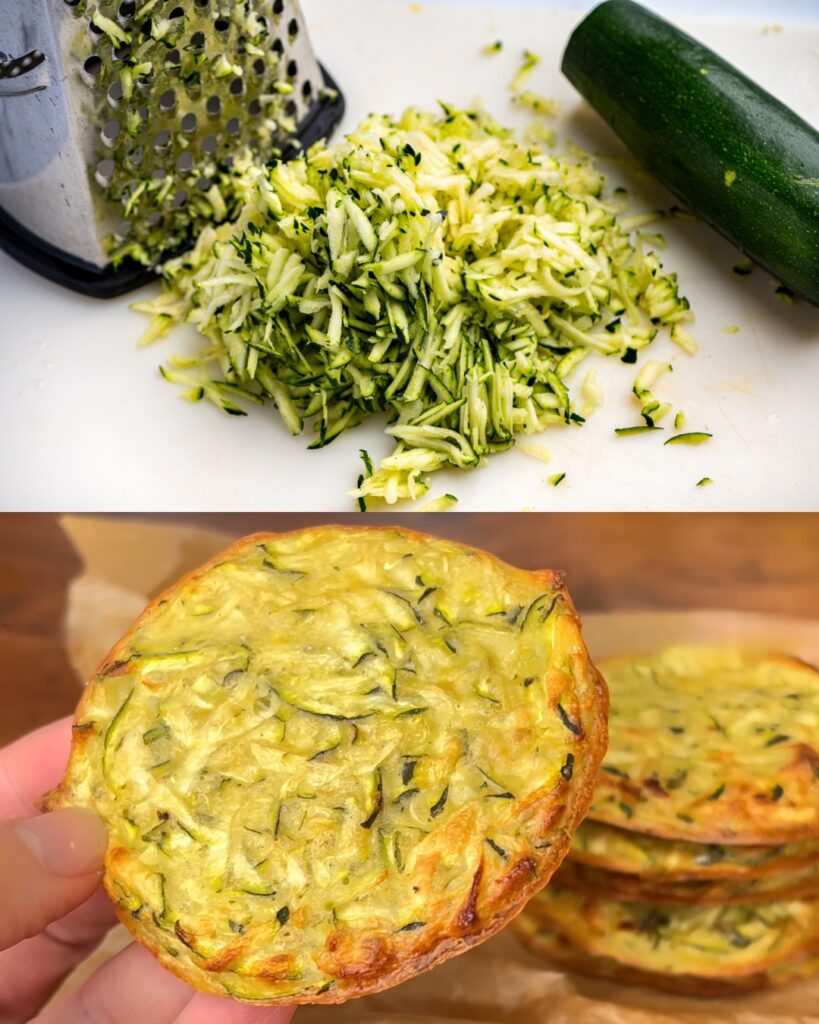 Zucchini Chickpea Pancakes finished dish