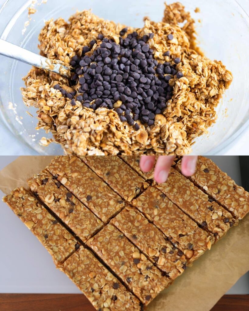 Easy Peanut Butter Granola Bars finished dish