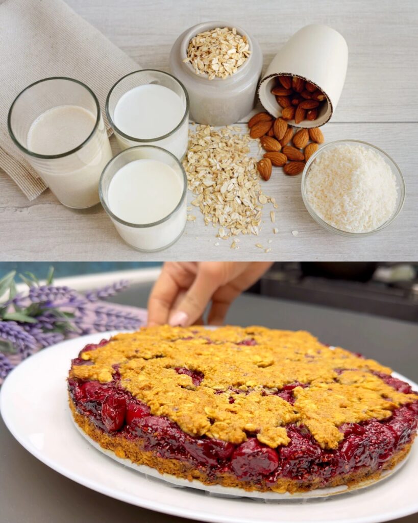 Oat and Almond Bars with Chia Jam