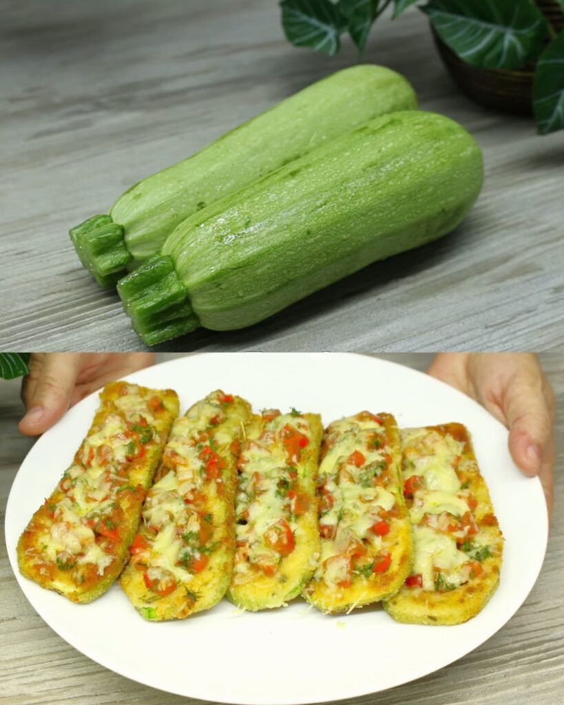 Cheesy Zucchini Bites with Tomato Garlic Filling finished dish