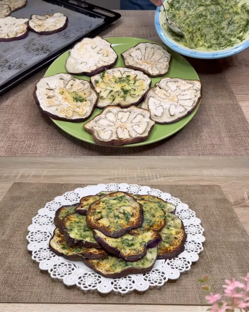 Perfectly Baked Garlic and Herb Eggplant