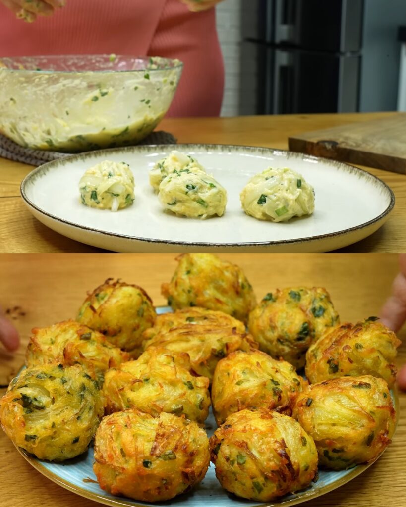 Crispy Potato and Onion Fritters with Tangy Dipping Sauce
