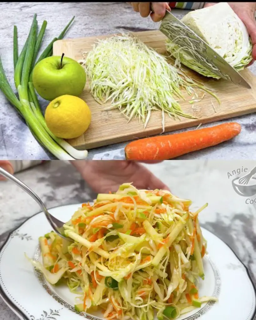 Fresh Cabbage and Apple Salad