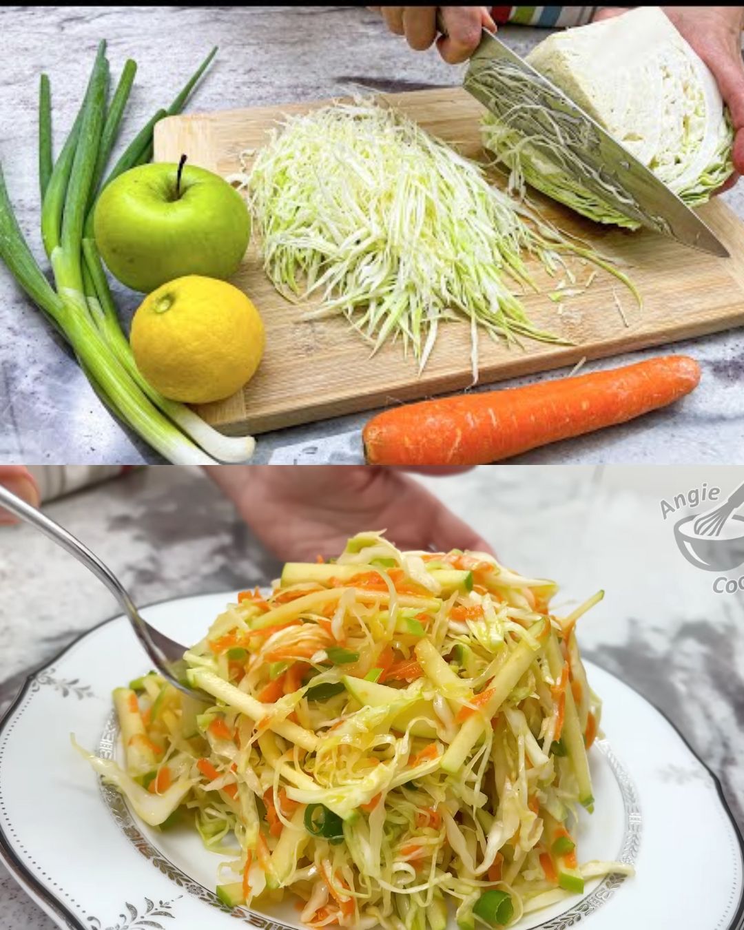 Fresh Cabbage and Apple Salad