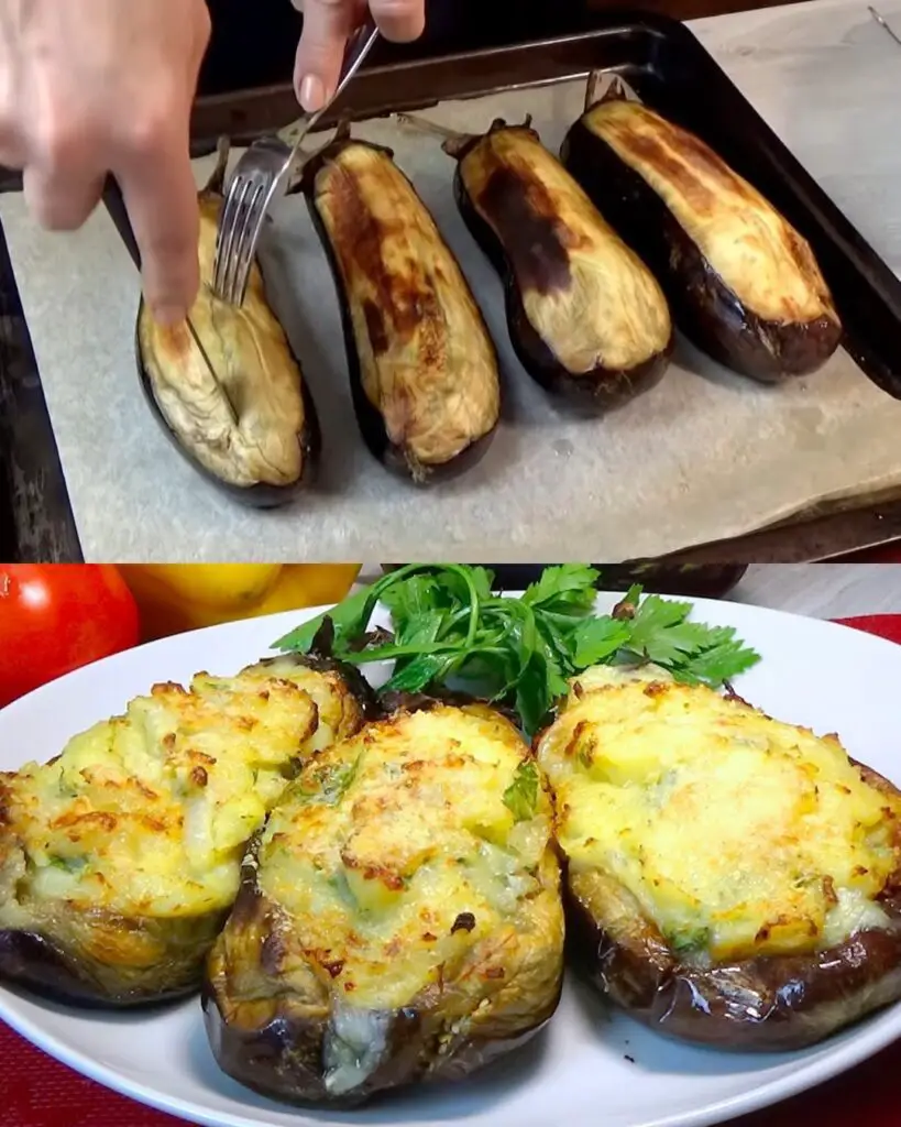 Eggplant and Potato Bake with Mozzarella and Parmesan