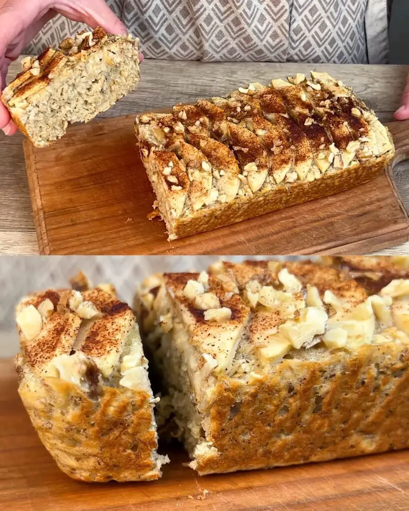 Baked Oatmeal with Bananas and Apples - Sugar-Free Breakfast Recipe