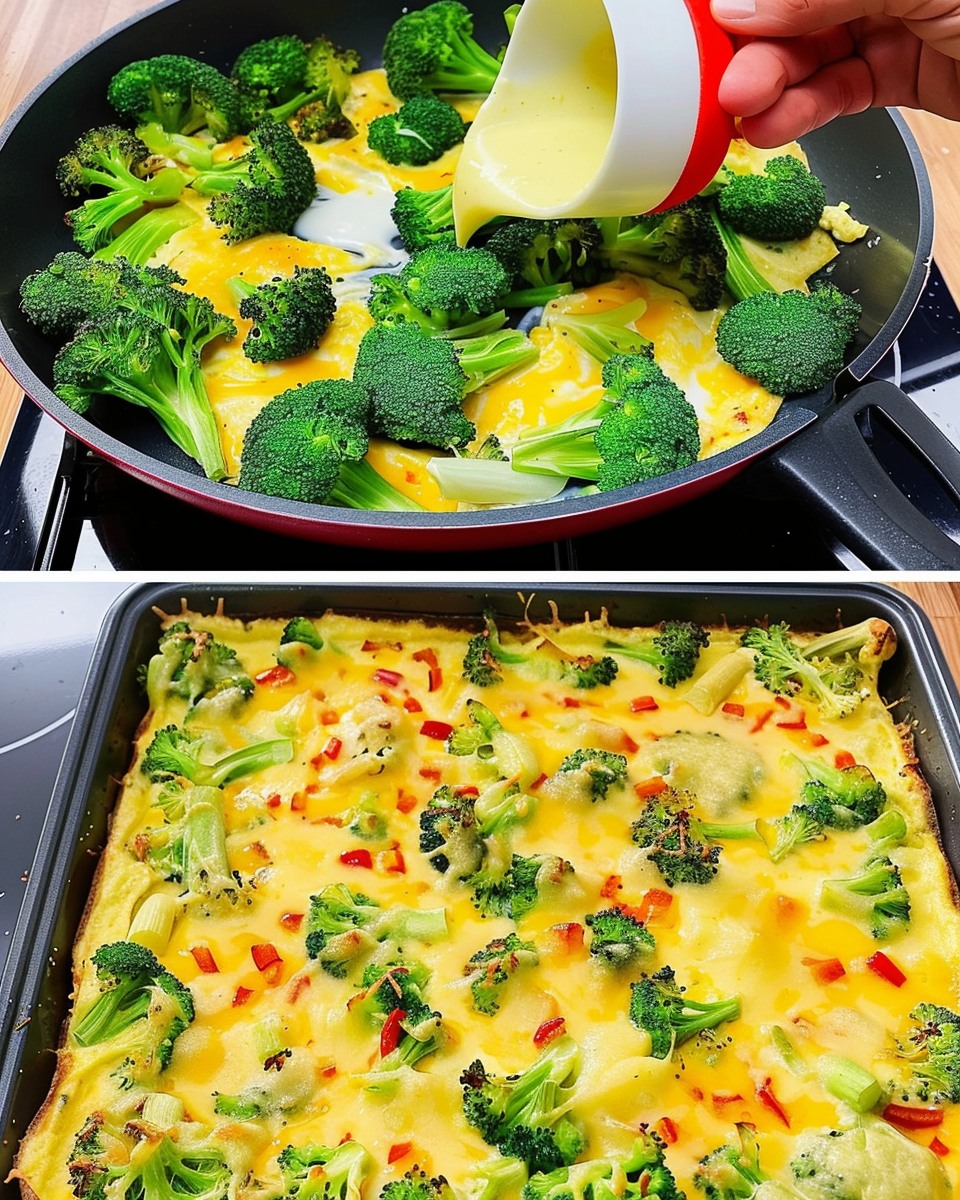 Cheesy Broccoli and Egg Delight