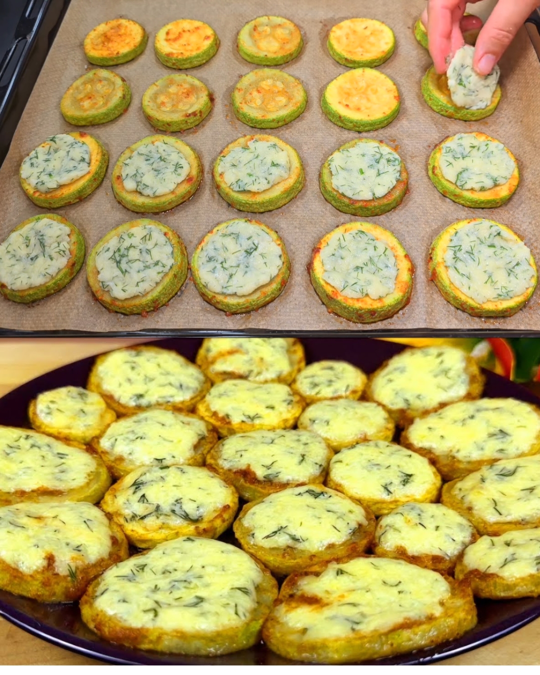 Baked Zucchini with Cheese and Dill