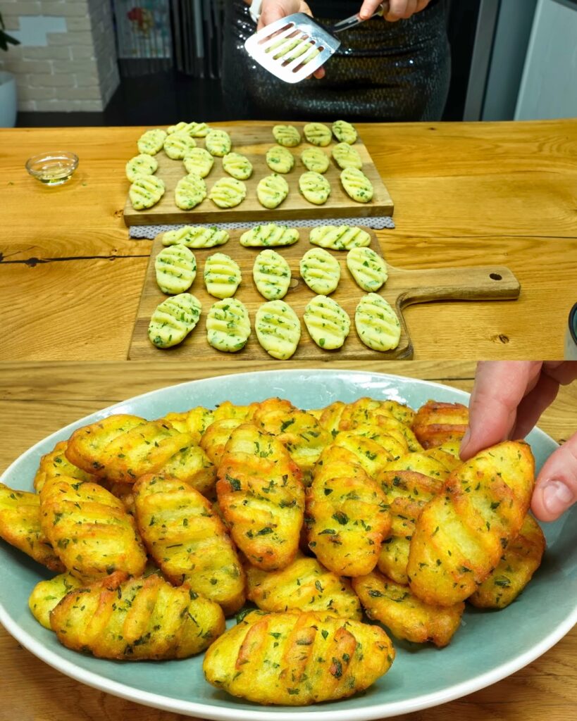 Crispy Potato Dumplings with Homemade Ranch Sauce finished dish