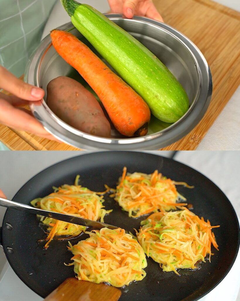 Vegetable Fritters finished dish
