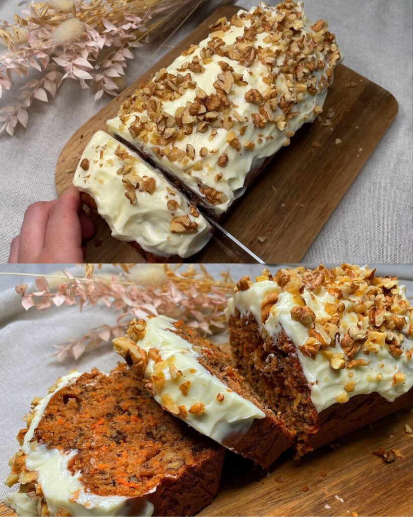 Heavenly Orange Carrot Cake finished dish