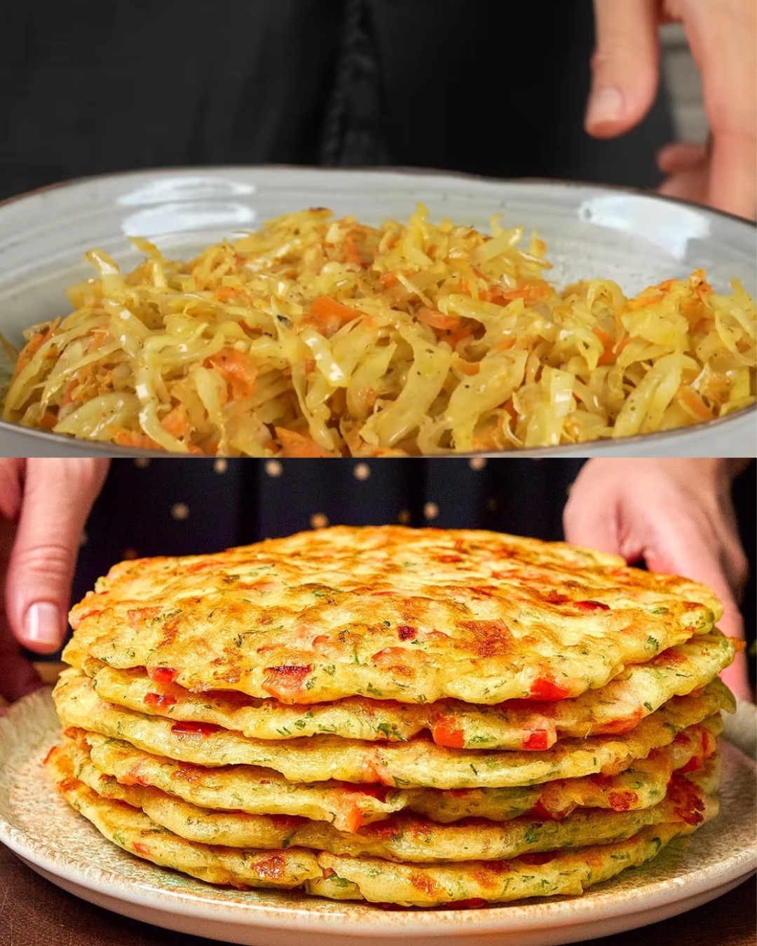 Potato Zucchini Cabbage Pancakes