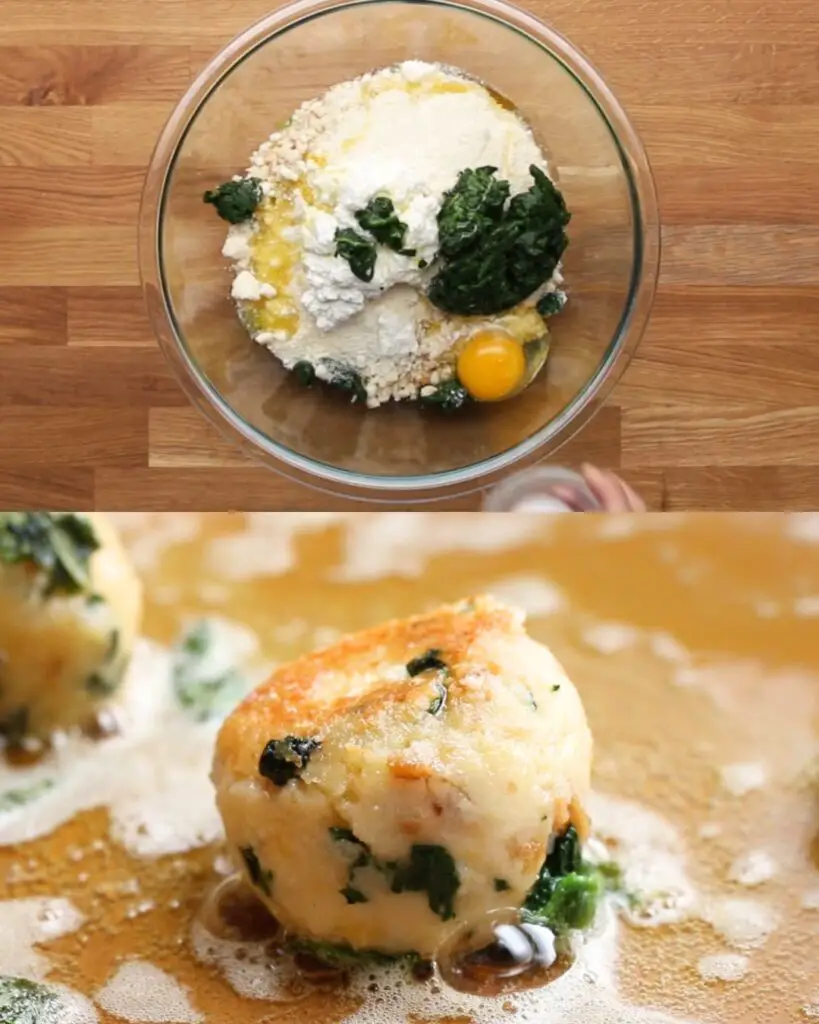 Spinach and Cheese Bread Dumplings
