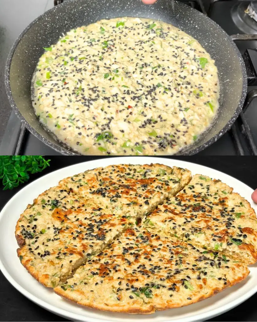 Savory Oatmeal Cheese Pancakes