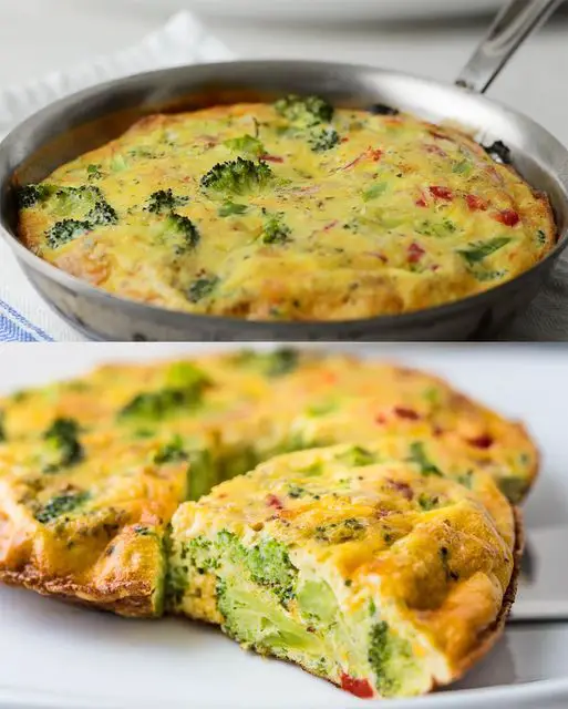 Broccoli Cheddar Frittata