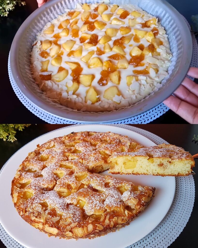 Lemon Apple Cake finished dish
