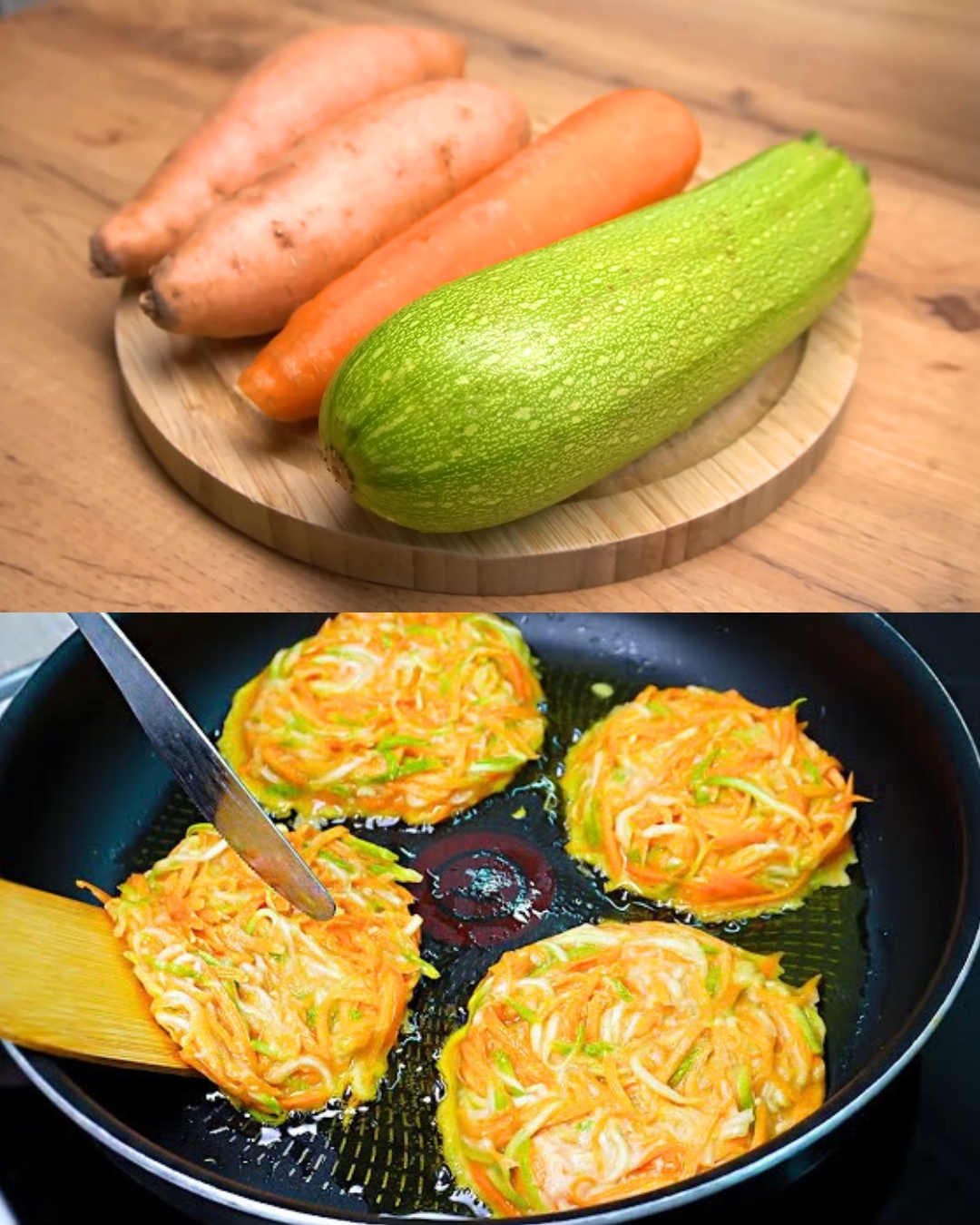 Golden Veggie Delight: Zucchini, Carrot, and Sweet Potato Patties