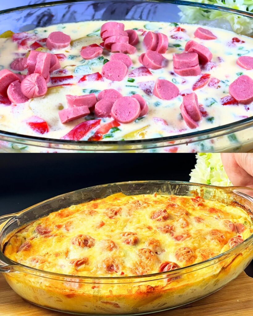 Hearty Pasta and Potato Bake finished dish