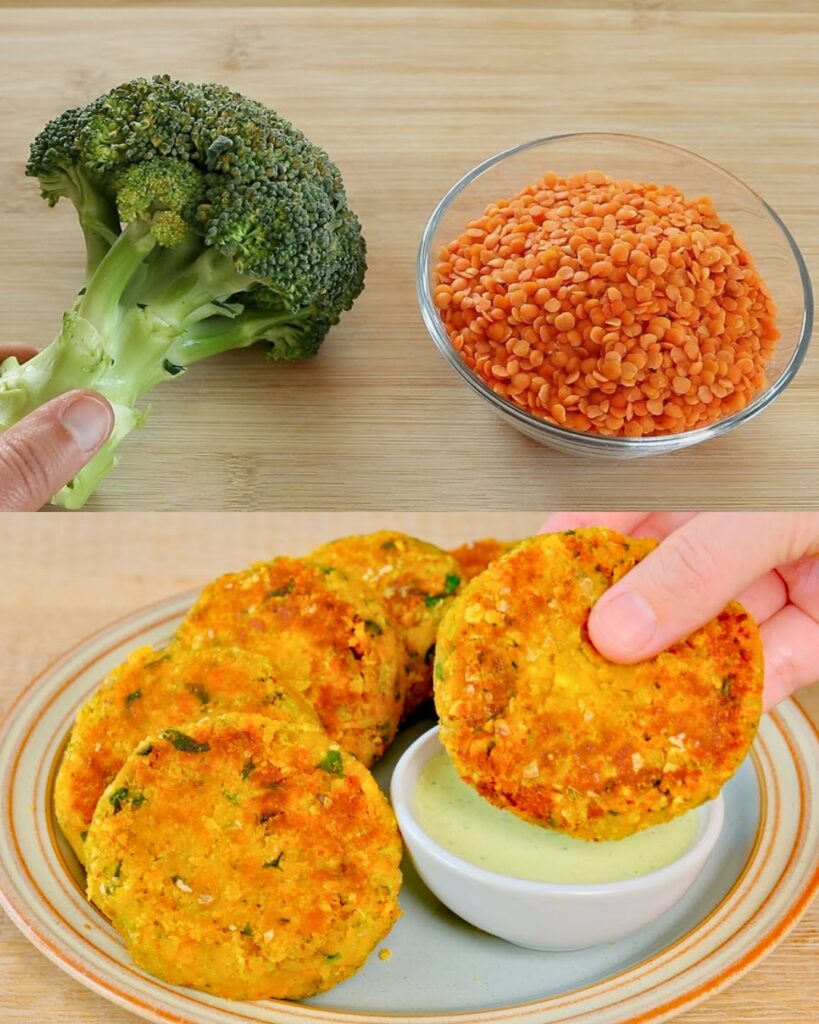 Red Lentil and Vegetable Patties.