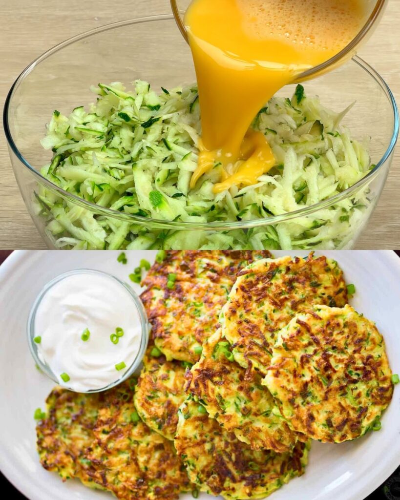 Zucchini Fritters Recipe finished dish