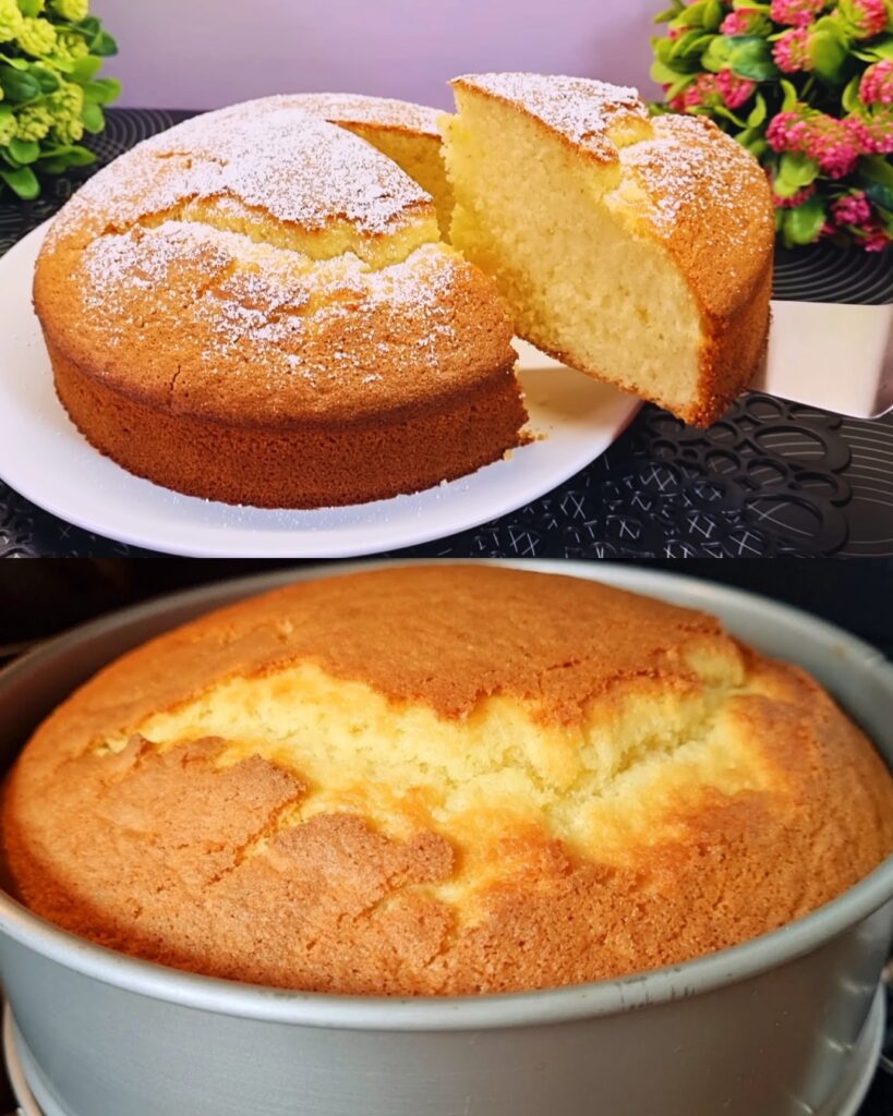 Tasty and Simple Lemon Cake – 12 Spoons Italian Cake finished dish